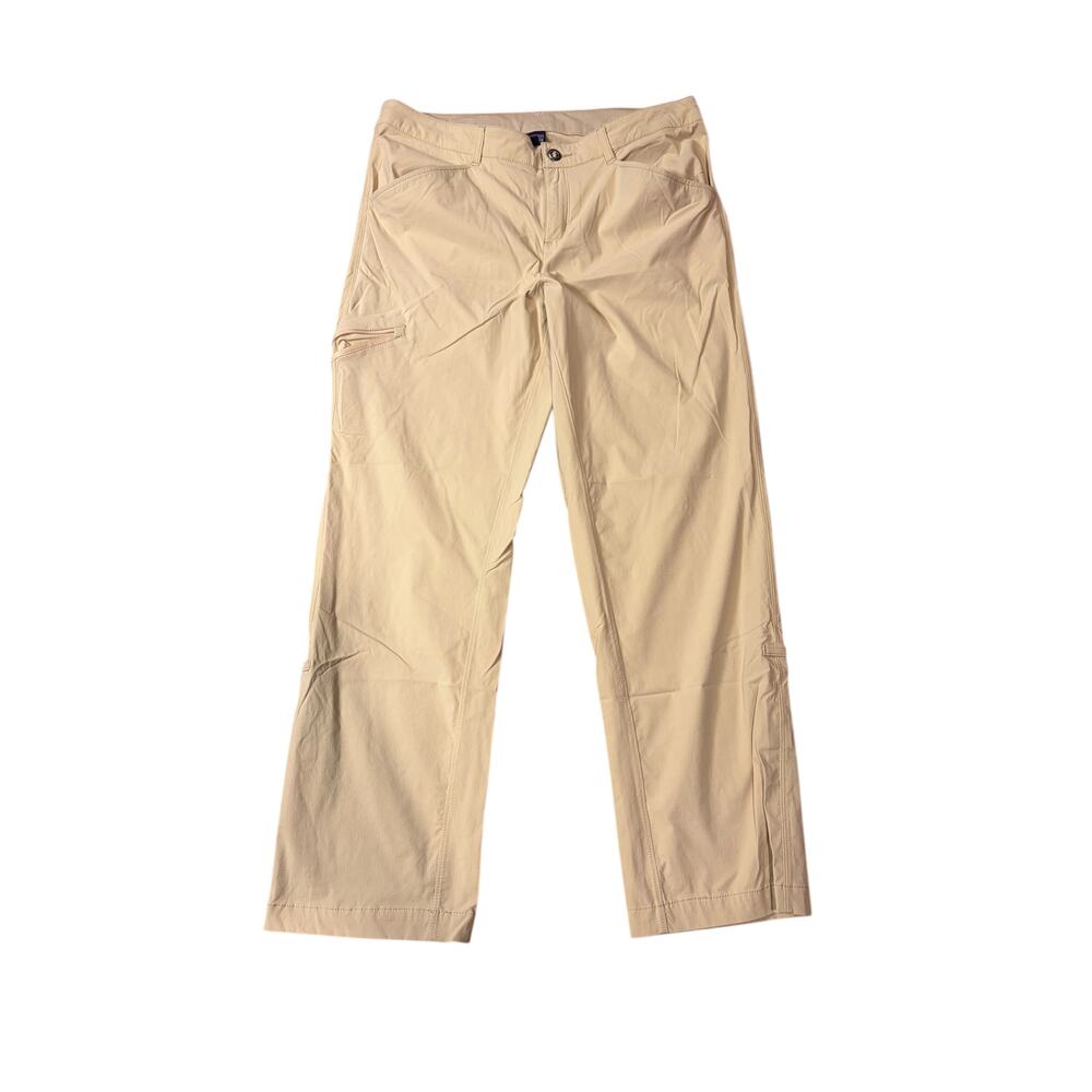 Patagonia Women's Quandary Hiking Pants Size 12 Husk Tan Performance Stretch DWR